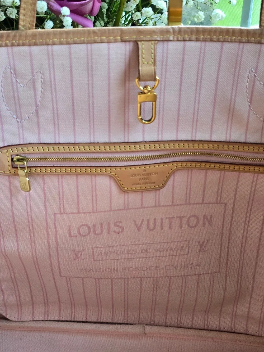 Louis Vuitton Neverfull MM — Damier Azur (2020)